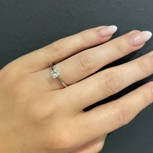 Princess cut 0,40ct. TW-Si
