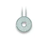 Real effect sølvanheng med cubic zirkonia