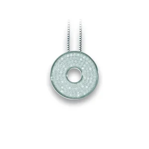 Real effect sølvanheng med cubic zirkonia
