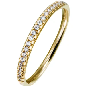 Rekkering – 0,18 ct. gult gull