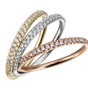 Rekkering – 0,18 ct. hvitt gull