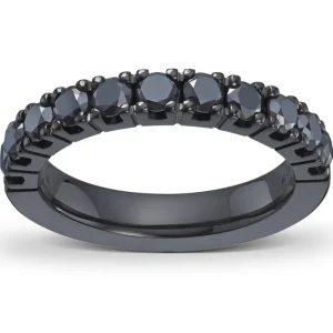 Rekkering med sorte diamanter 1,61ct
