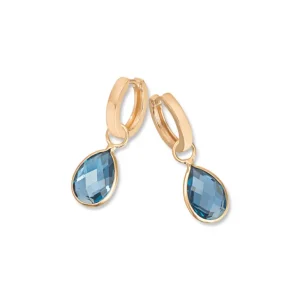 Ørepåheng Londonblue topas