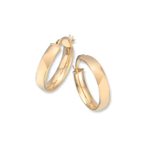 Øreringer – 20 mm 18 kt.