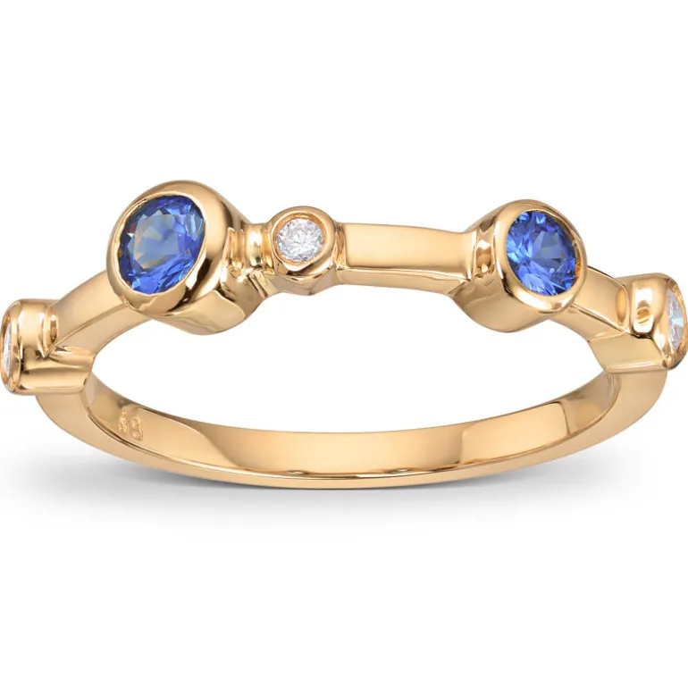 ring_i_gult_gull_med_safi_1.webp Ring i gult gull med safirer og diamanter