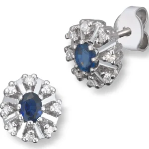 Rosettørepynt Safir 0,08 ct.