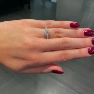 Rosettring 0,60ct.