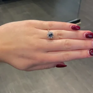Rosettring safir