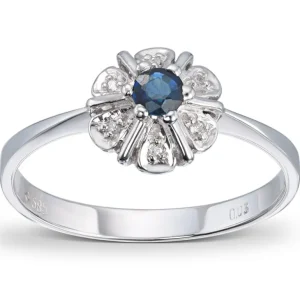 Rosettring safir
