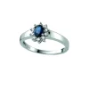 Rosettring Safir 0,14ct.