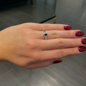 Rosettring Safir 0,14ct.
