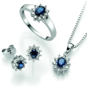 Rosettring Safir 0,14ct.