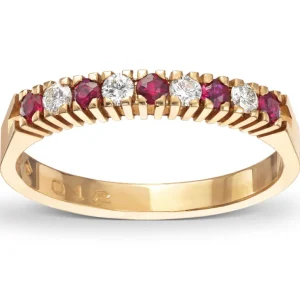 Rubin rekkering 0,16 ct.