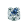 Safir og diamantring – Flower