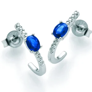 Safir ørepynt