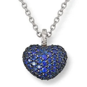 Safir smykke hjerte