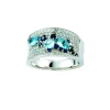Safir-, topas- og diamant designring