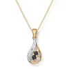 Safiranheng med diamant