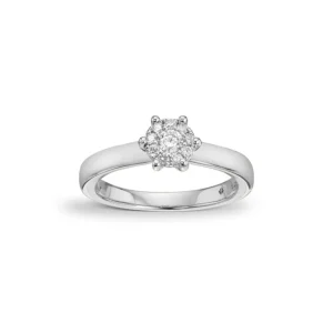 Sammensatt diamantring 0,08 ct