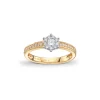 Sammensatt diamantring 0,45ct