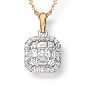 Sammensatt diamantsmykke 0,35 ct.