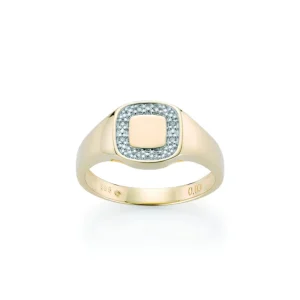 Signetring diamant