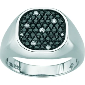 Signetring med diamanter