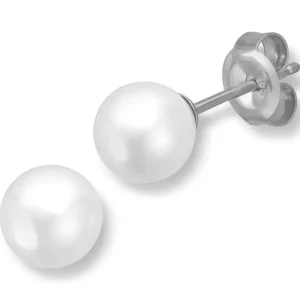 Sølv perleøredobber 5,5 – 6 mm