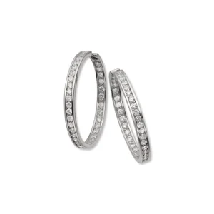 Sølv øreringer cubic zirkonia