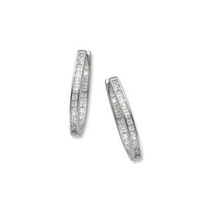 Sølv øreringer cubic zirkonia