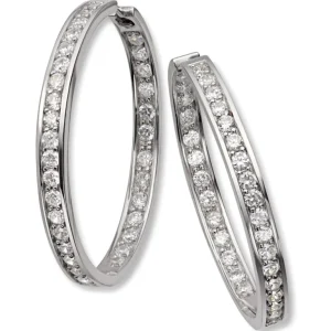 Sølv øreringer cubic zirkonia