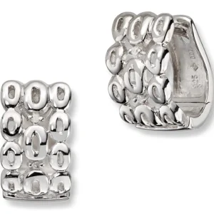 Sølv øreringer diamant