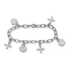 Sølvarmbånd med charms