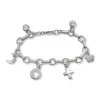 Sølvarmbånd med charms