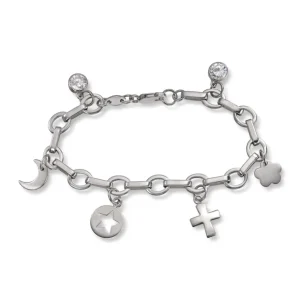 Sølvarmbånd med charms