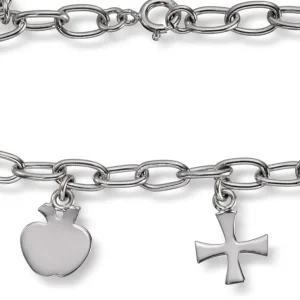 Sølvarmbånd med charms