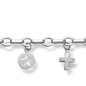 Sølvarmbånd med charms