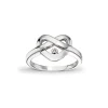 Sølvring med diamant