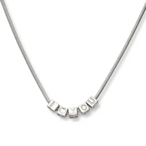 Sølvsmykke I love you