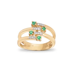 Smaragd ring 0,03 ct.