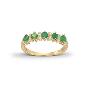 Smaragd ring 0,09 ct.