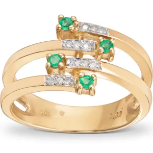 Smaragd ring 0,03 ct.