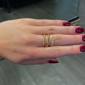 Snake – diamantring