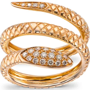 Snake – diamantring