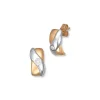 Tofarget diamantørering 0,10ct w-p