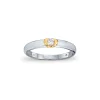 Tofarget diamantring