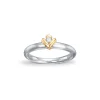 Tofarget diamantring