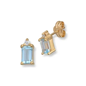 Topas øredobber 0,03 ct.