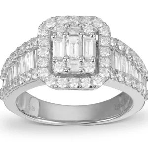 1,50 ct. diamantring hvitt gull