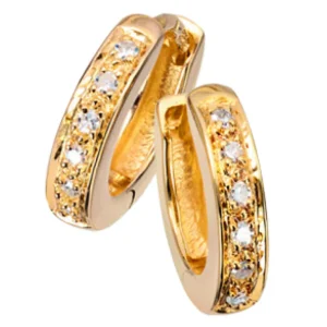 Diamant øreringer 0,09 ct.